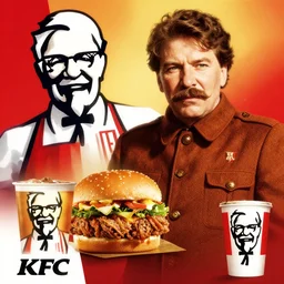 kfc advertising with stalin, advertising art