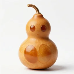 gourd with face of amber heard hybrid intercross mix as a gourd