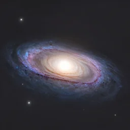 an isometric view of a milky way galaxy in a pure cosmos, minimalism, artstation, 4 k
