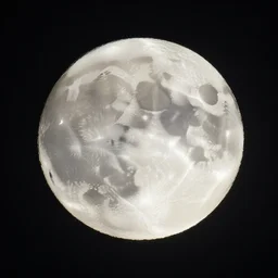 full moon in a black sky