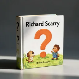 a box with a question mark pattern by richard scarry