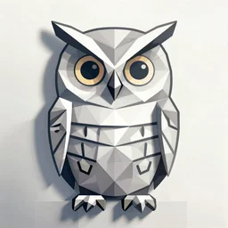 owl vector polygon geometric, mbess, keith haring, cross contour drawing