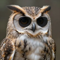 a anthropomorphic owl wearing sunglasses, diffuse lighting, fantasy, intricate, elegant, highly detailed, lifelike, photorealistic, digital painting, artstation, illustration, concept art, smooth, sharp focus, naturalism, trending on byron's - muse, by greg rutkowski and greg staples