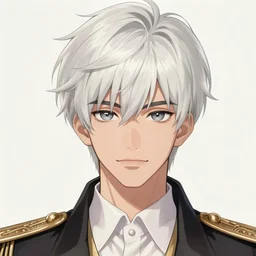 young teen bishonen male white haired prince! milo manara, french comic art, semi - realistic anime, portrait, beautiful face, symmetrical face, trending on pixiv, detailed, clean lines, sharp lines, crisp lines, award winning illustration, masterpiece, 4 k