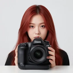 Redhead asian woman, EOS-1D, f/1.4, ISO 200, 1/160s, 8K, RAW, unedited, symmetrical balance, in-frame