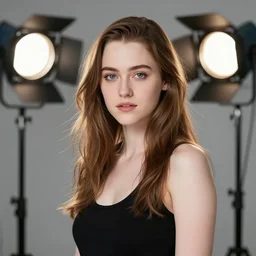 a studio photoshoot of a japanese winona ryder, studio lighting, bokeh