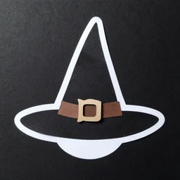 witch magic symbol sign witch hat paper