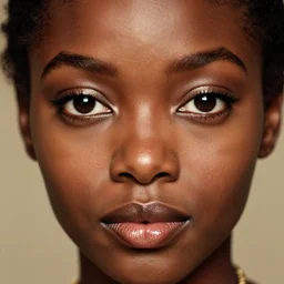vintage_closeup portrait_photo_of_a_stunningly beautiful_congolese_woman with amazing shiny eyes, hyper detailed by Annie Leibovitz