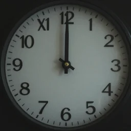 a ultra realistic hyper realistic underexposed color film photograph of a clock, muted colors