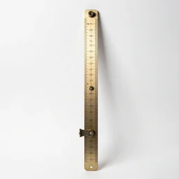 antique slide rule, professional product shot, isolated on a pure white background, centered, entire object in frame, sharp focus, soft studio lighting