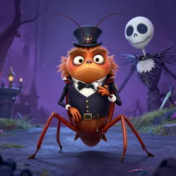 cockroach character, securityguard : : head torso legs : : lorax movie : : nightmare before christmas : : artstation