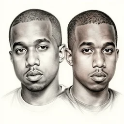 portrait of 2 0 year old kanye west, sketch, artstation trending, high detail, focus, smooth, creepy, by yusuke murata, takehiko inoue, hiroya oku, makoto yukimura, shinichi sakamoto, kousuke oono