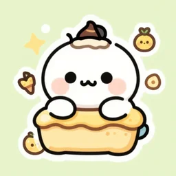 cute miss mascot soporifik soporifik drowzee food sticker art, cronobreaker, beeple game icon