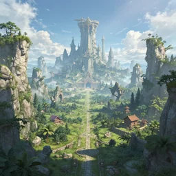 a big fantasy scape of another world