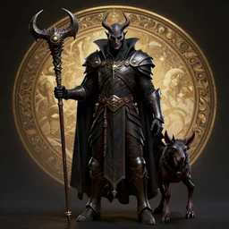 ultrarealistic sinister warlock felguard pet and imp by dnd brom, profile photo, movie concept art, redshift render, insanely detailed and intricate, elegant, cinematic lighting, artstation, cgsociety, sharp focus, photograph by artgerm, gerald brom, wlop, alphonse mucha