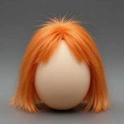 egg with orange hair
