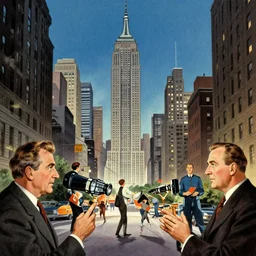 Modern New York, Ludek Pesek, Rick Guidice, Chesley Bonestell, Lucien Rudaux, Rolf Klep, Fred Freeman, George Pal