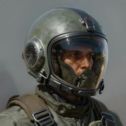 a digital painting of a fighterjet pilot helmet of the ghost of kiev, hyper realistic, very detailed, in the style of greg rutkowski