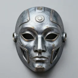 a science fiction original concept mask symmetric