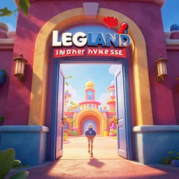 a doorway to another universe ( legoland ), movie poster style, volumetric lighting, hyperrealistic, octane render, artstation