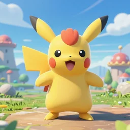 game screenshot of the pokemon togepi ( 2 0 2 0 ), capcom, octane render, blender, cgsociety, maya, flawless masterpiece