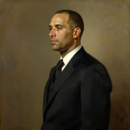 official side portrait of united states president barry bonds, in a black suit, 1 7 8 8, a character portrait by cassius marcellus coolidge, reddit contest winner, american romanticism, oil on canvas, detailed painting, creative commons attribution