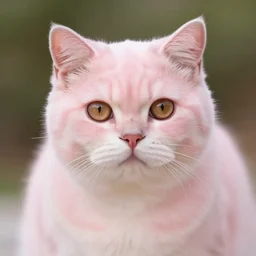 photo of a pale pink kitteh