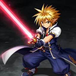 sora from kingdom hearts using a laser blade ( from star wars ) instead of a keyblade