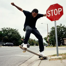 tony hawk runs into stop sign