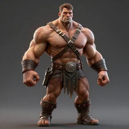 harry truman as an amazon warrior, muscles, muscles, 4 k, octane render, volumetric lighting, unreal engine, raytacing