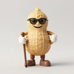 planters mr peanut with cane and monocle, ( sony a 7 r iv, symmetric balance, polarizing filter, photolab, lightroom, 4 k, dolby vision, photography awardm, voque, perfect face )