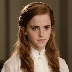 emma watson as a china doll,