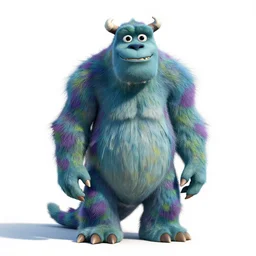 stoic lagoon monster, stylized pixar-style 3d render, full body, standing, isolated on a pure white background, centered, whole figure in frame, sharp focus, studio lighting