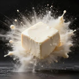 tofu slowmo exploding