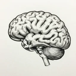 “🧠, biological drawing, highly detailed”