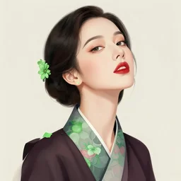 the portrait of an absurdly beautiful, graceful, elegant, sophisticated, fashionable ethnic woman made of strawberries and green petals looking up, an ultrafine hyperdetailed illustration by kim jung gi, irakli nadar, intricate linework, bright colors, octopath traveler, final fantasy, unreal engine 5 highly rendered, global illumination, radiant light, detailed and intricate environment