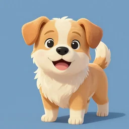 Very cute dog, art style ::2.3 huge and cute gas in Disney style, very detailed coat, s 2500