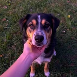 something is fundamentally wrong with my dog. like, more than people normally mean when they say that. like. idk pictures of him always feel like a twilight zone episode. it feels psychedelic, like he makes the camera hallucinate fractals! my dog makes the camera shudder and shift in my hands. hallucinate!!!!??!! he is coming...