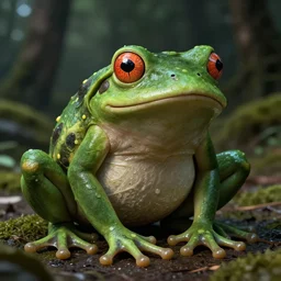 a frog inspired created by uzumaki junji ito and photographed by andrew thomas artgerm, digital art, redshift render, hyperrealistic, ray - tracing