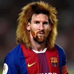 a portrait of lionel messi by leonardo da vinci