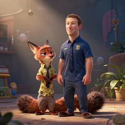mark zuckerberg as an animal from zootopia