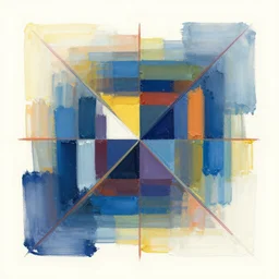 procedural, geometric, paint strokes