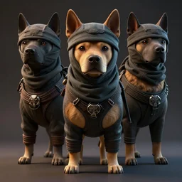 extremely hyperrealistic dslr still of ninja dog, stunning 8 k octane comprehensive 3 d render, inspired by istvan sandorfi & greg rutkowski & unreal engine, perfect symmetry, dim volumetric cinematic lighting, extremely hyper - detailed, extremely lifelike attributes & lifelike texture, intricate attributes, masterpiece, artstation, stunning