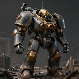 mechwarrior urbanmech, photorealistic, highly detailed, digital illustration, gritty, dark, realistic, 4k, cinematic lighting, rendered in Octane, rendered in Unreal engine