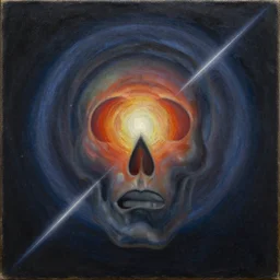 the soul of universe by zdzisław beksinski, oil on canvas