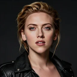 Biopunk portrait of Scarlett Johansson