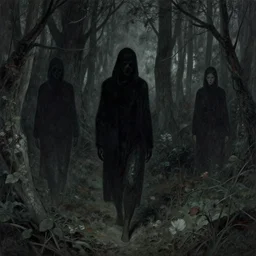 lost souls wandering through the darkness, Greg Rutkowski, Ilse Gort, Olya Bossak