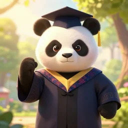 epic professional digital art of 😡🧑🏼‍🎓🐼🌞, best on artstation, cgsociety, wlop, Behance, pixiv, cosmic, epic, stunning, gorgeous, much detail, much wow, masterpiece