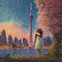 a wholesome illustration of Toronto Canada, studio Ghibli,  Pixar and Disney animation, sharp, Rendered in Redshift and Unreal Engine 5 by Greg Rutkowski, Bloom, dramatic lighting