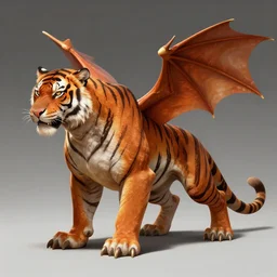 a tiger dragon with 4 legs, full body concept, monster hunter monster, beksinski, brent hollowell,